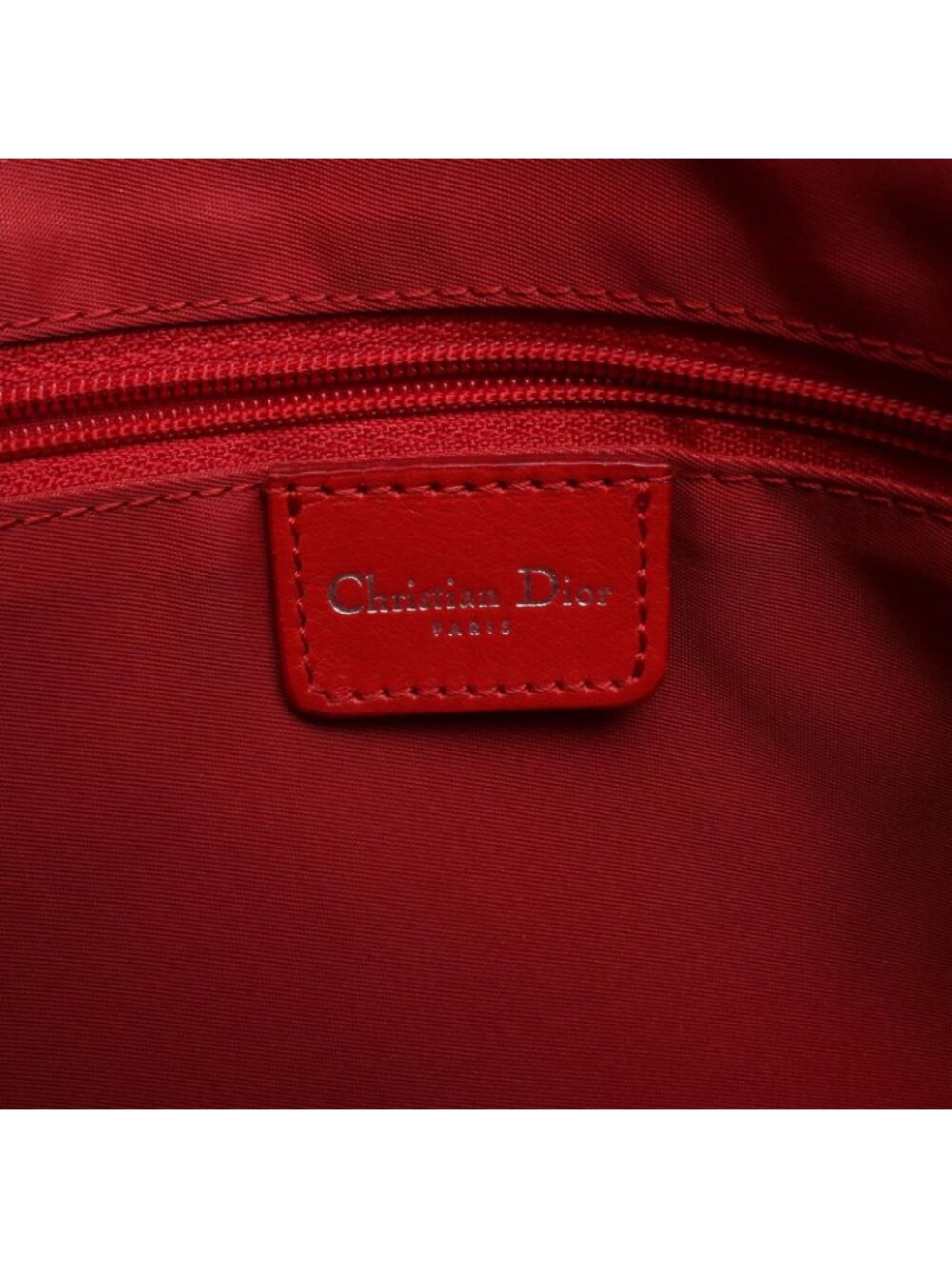 ★SOLD★ Dior Tote Trotter Red Canvas Leather - Picture 4 of 11